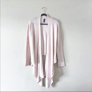 Barefoot Dreams Light Pink Waterfall Cardigan